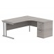 Core Corner Desk With Desk High Pedestal